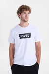 Logolu Pamuklu Bisiklet Yaka Erkek T Shirt A2823-0377 BEYAZ
