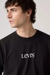 Logolu Pamuklu Bisiklet Yaka Erkek T Shirt A9440-0023 SİYAH