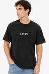 Logolu Pamuklu Bisiklet Yaka Erkek T Shirt A9440-0023 SİYAH