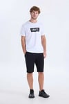 Logolu Pamuklu Bisiklet Yaka Erkek T Shirt A2823-0377 BEYAZ