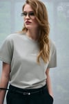 Logolu Pamuklu Comfort Fit Bisiklet Yaka Kadın T Shirt 121020034 Nane Yeşil
