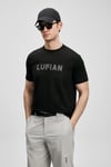 Logolu Pamuklu Comfort Fit Bisiklet Yaka Erkek T Shirt 111020280 SİYAH