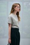 Logolu Pamuklu Comfort Fit Bisiklet Yaka Kadın T Shirt 121020034 Nane Yeşil