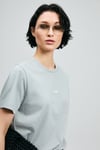 Logolu Pamuklu Comfort Fit Bisiklet Yaka Kadın T Shirt 121020034 MAVİ