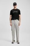 Logolu Pamuklu Comfort Fit Bisiklet Yaka Erkek T Shirt 111020280 SİYAH