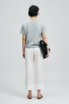 Logolu Pamuklu Comfort Fit Bisiklet Yaka Kadın T Shirt 121020034 MAVİ