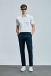 Logolu Pamuklu Comfort Fit Düğmeli Polo Yaka 2'li Erkek T Shirt 111040206S2 BEYAZ-BEYAZ