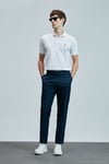 Logolu Pamuklu Comfort Fit Düğmeli Polo Yaka 2'li Erkek T Shirt 111040206S2 BEYAZ-BEYAZ