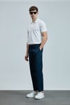 Logolu Pamuklu Comfort Fit Düğmeli Polo Yaka 2'li Erkek T Shirt 111040206S2 BEYAZ-BEYAZ