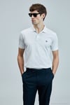 Logolu Pamuklu Comfort Fit Düğmeli Polo Yaka 2'li Erkek T Shirt 111040206S2 BEYAZ-BEYAZ