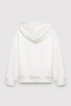 Logolu Pamuklu Kapüşonlu Kız Çocuk Sweat 7S10179-70057 KREM