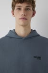 Logolu Pamuklu Oversize Kapüşonlu Erkek Sweat 0S10676-80776 İNDİGO
