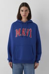 Logolu Pamuklu Oversize Kapüşonlu Kadın Sweat 1600361-70758 SAKS