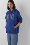 Logolu Pamuklu Oversize Kapüşonlu Kadın Sweat 1600361-70758 SAKS