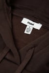 Logolu Pamuklu Oversize Kapüşonlu Kadın Sweat 1600361-70240 KOYU KAHVE