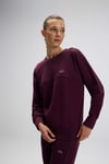 Logolu Pamuklu Regular Fit Bisiklet Yaka Kadın Sweat EF567-BRD BORDO