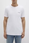 Logolu Pamuklu Regular Fit Bisiklet Yaka Erkek T Shirt 0610360-620 BEYAZ