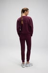 Logolu Pamuklu Regular Fit Bisiklet Yaka Kadın Sweat EF567-BRD BORDO