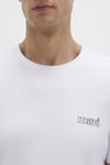 Logolu Pamuklu Regular Fit Bisiklet Yaka Erkek T Shirt 0610360-620 BEYAZ