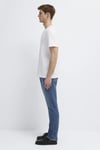 Logolu Pamuklu Regular Fit Bisiklet Yaka Erkek T Shirt 0613364-620 BEYAZ