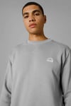Logolu Pamuklu Regular Fit Bisiklet Yaka Erkek Sweat EM2821-GI GRİ