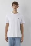 Logolu Regular Fit Bisiklet Yaka Erkek T Shirt 0620056-620 BEYAZ