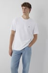 Logolu Regular Fit Bisiklet Yaka Erkek T Shirt 0620056-620 BEYAZ