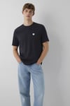 Logolu Regular Fit Bisiklet Yaka Erkek T Shirt 0620056-900 SİYAH