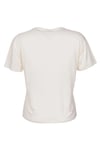 Logolu Regular Fit Bisiklet Yaka Kadın T Shirt 912408-9157 EKRU