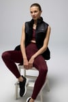 Logolu Regular Fit Dik Yaka Polar Kadın Yelek EF545-BK SİYAH