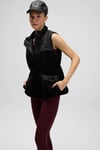 Logolu Regular Fit Dik Yaka Polar Kadın Yelek EF545-BK SİYAH