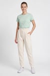 Logolu Regular Fit Lastikli Paça Kadın Eşofman Altı 932528-9157 EKRU