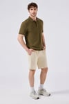 Logolu Regular Fit Normal Bel Erkek Short 5SM4135E-CR EKRU