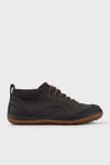 Logolu Sneaker Erkek Ayakkabı K300556-001 KOYU GRİ