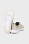 Logolu Sneaker Kadın Ayakkabı 679-360519B Bej-Su Yeşili
