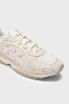 Logolu Sneaker Kadın Ayakkabı U204L5WW BEJ-BEYAZ