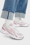 Logolu Sneaker Kadın Ayakkabı U74078Z PEMBE-BEYAZ