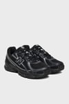 Logolu Sneaker Unisex Ayakkabı U740BM2 SİYAH-GÜMÜŞ
