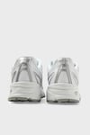Logolu Sneaker Unisex Ayakkabı U740WM2 BEYAZ-GÜMÜŞ