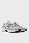Logolu Sneaker Unisex Ayakkabı U740WN2 BEYAZ-GRİ