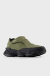 Logolu Süet Kalın Taban Cırtlı Sneaker Unisex Ayakkabı U8040UOC HAKİ