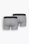 Logolu Yumuşak Pamuklu 2 Pack Erkek Boxer 37149-0809 GRİ