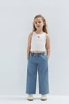 Loko Wide Leg Normal Bel Geniş Paça Jeans Kız Çocuk Kot Pantolon 7010405-A3344 MAVİ