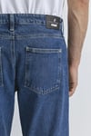 London Pamuklu Loose Fit Normal Bel Daralan Paça Jeans Erkek Kot Pantolon 0010172-89271 MAVİ