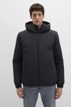 Loose Fit Kapüşonlu Yaka Erkek Mont 0110617-71379 SİYAH