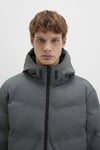 Loose Fit Kapüşonlu Yaka Su İtici Şişme Erkek Mont 0110651-71598 AÇIK YEŞİL