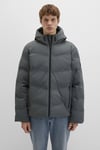 Loose Fit Kapüşonlu Yaka Su İtici Şişme Erkek Mont 0110651-71598 AÇIK YEŞİL