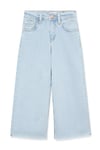 Lori Pamuklu Wide Leg Normal Bel Geniş Paça Jeans Kız Çocuk Kot Pantolon 7010036-84473 Buz Mavi