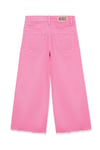 Lori Pamuklu Wide Leg Normal Bel Geniş Paça Jeans Kız Çocuk Kot Pantolon 7010036-86707 PEMBE