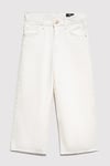 Lory Wide Leg Normal Bel Bol Paça Jeans Kız Çocuk Kot Pantolon 7010036-89487 EKRU